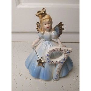 Josef Originals 9 NINE Birthday Girl Brown Eyes Figurine Applause Vintage